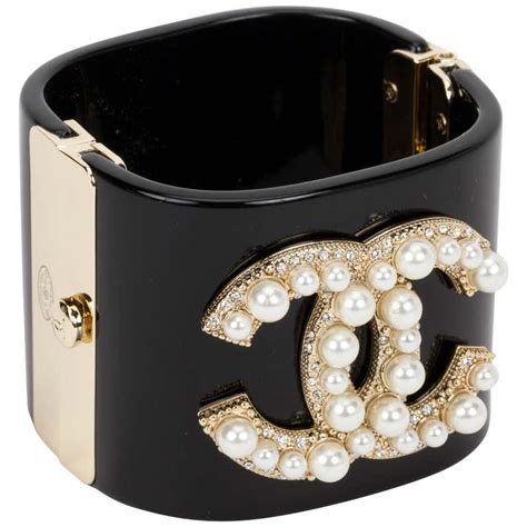 chanel black lucite bracelet|chanel bracelets official website.